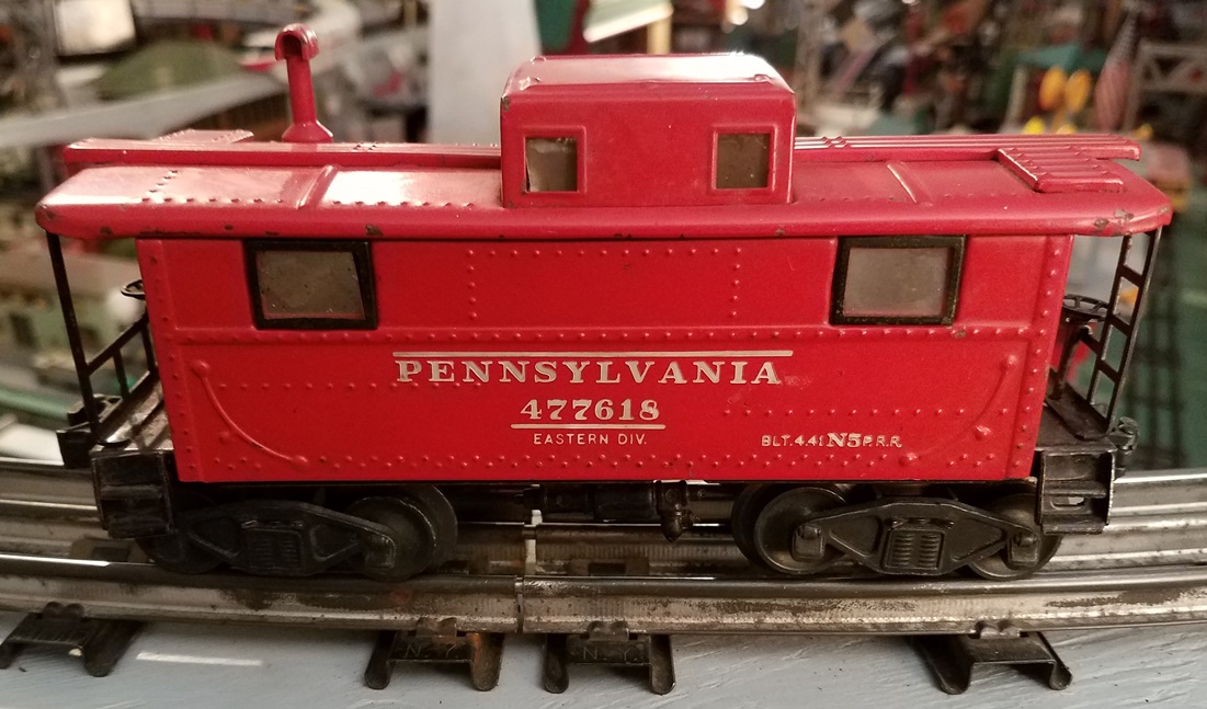 Lionel Postwar 2457 Pennsylvania 477618 Tinplate Caboose