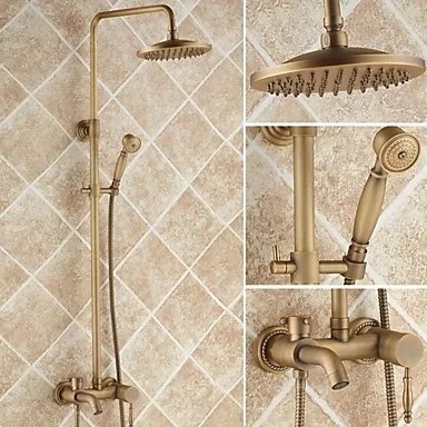 Laiton Antique De Douche 8 Pouces Douche A Main Robinet Bain