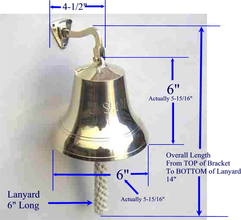 Robin's Dockside Shop US Navy Bell Measurements