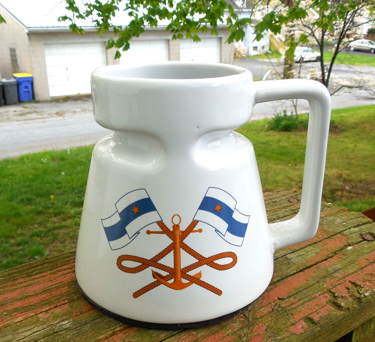 Robin's Dockside Shop Admiral's Flag Ceramic Mug