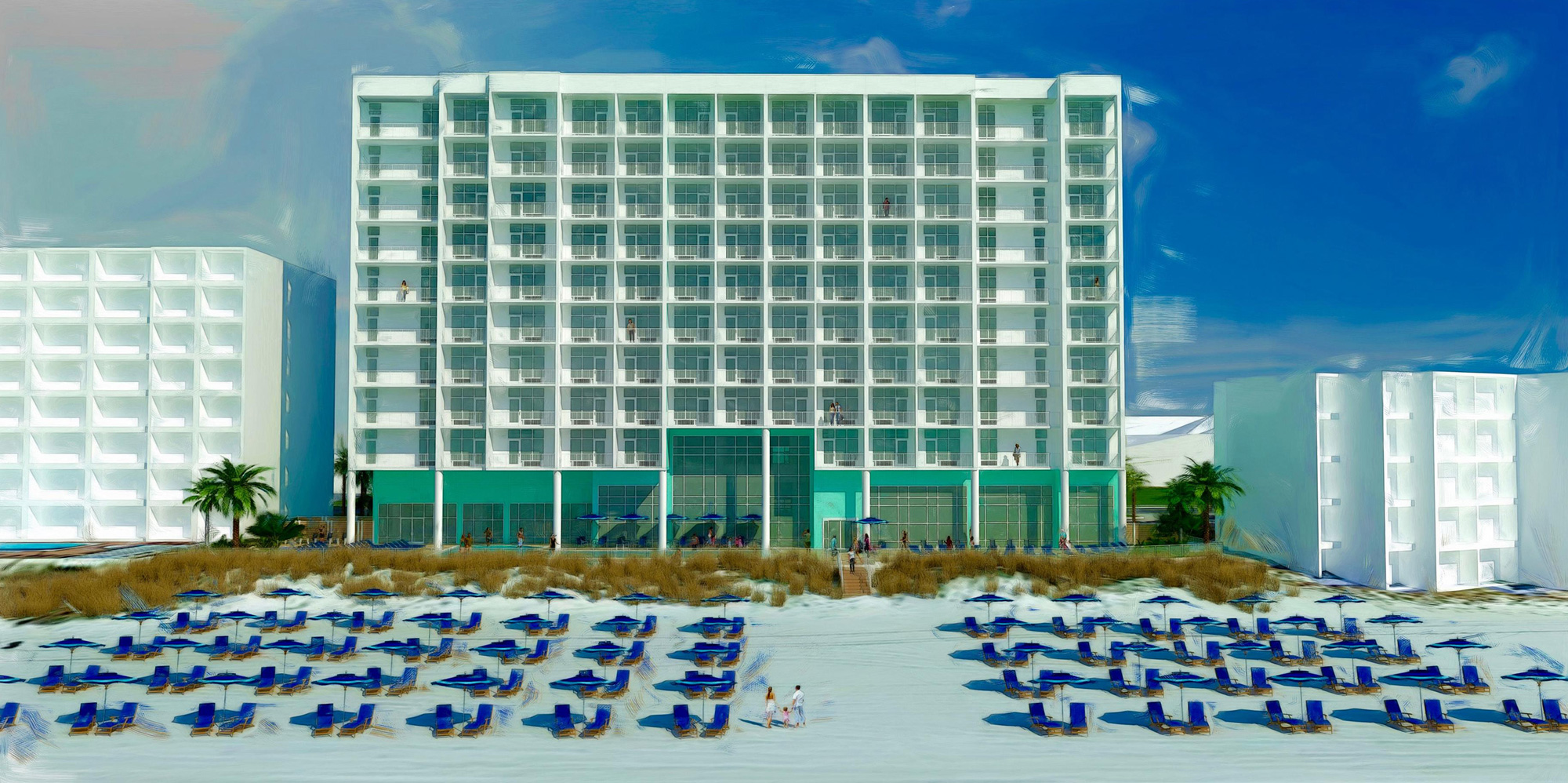 Robins & Morton tops out Hampton Inn & Suites Robins & Morton