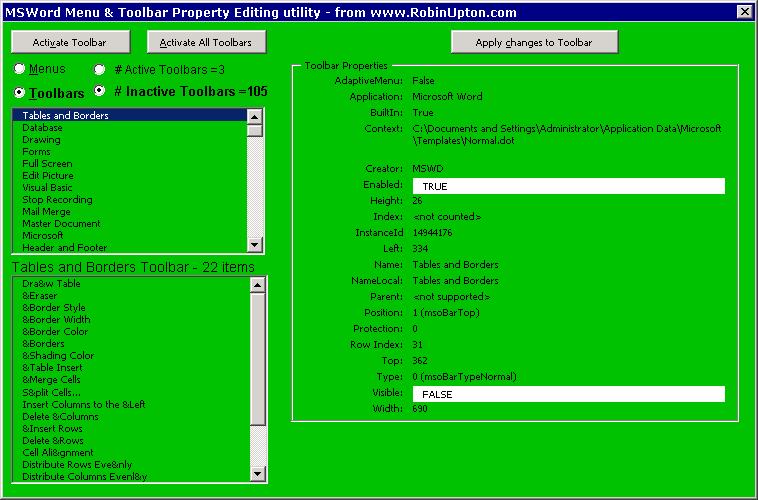 Microsoft Word Lost Toolbar? How do I get it back