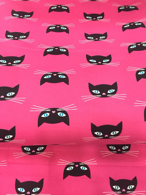 Cat Print Cotton Fabric110205 Shop Fabrics like Cotton, Rayon