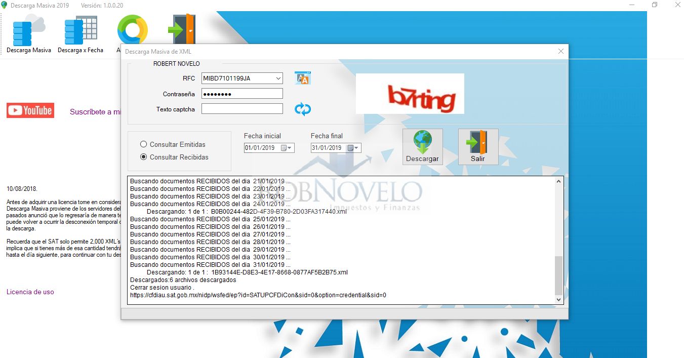 Descarga Masiva de Xml del sat de forma masiva 2021