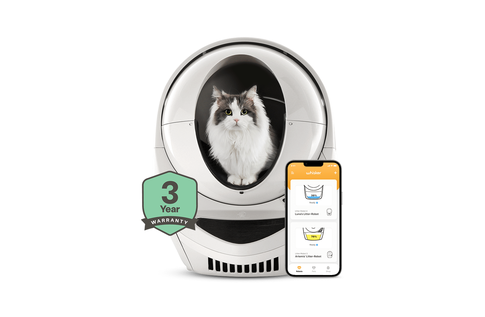 LitterRobot 3 Connect Coastal Credenza Bundle RoboLodge