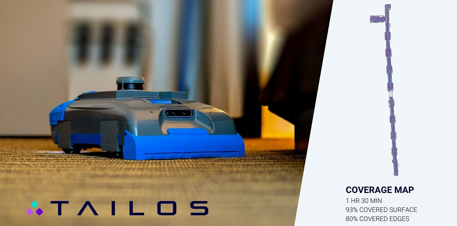 TAILOS Swarm Uses Multiple Robots to Clean Large Spaces for Hotels
