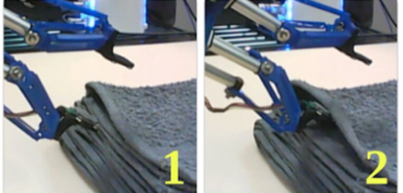 Tactile sensors and machine learning improve how robots manipulate