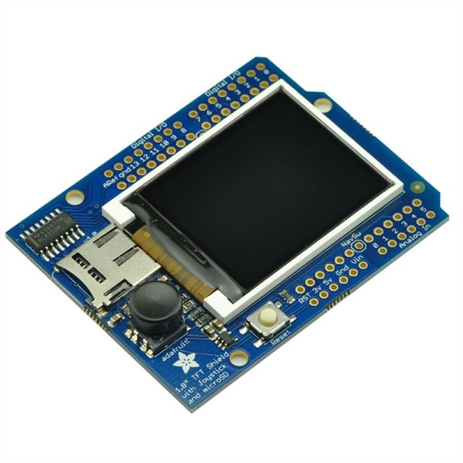 Buy Adafruit 1.8" Colour TFT Shield microSD and Joystick