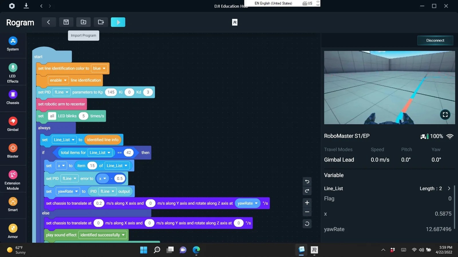 DJI Robomaster S1/EP Robot Programming Pack, Autonomous Selfdriving