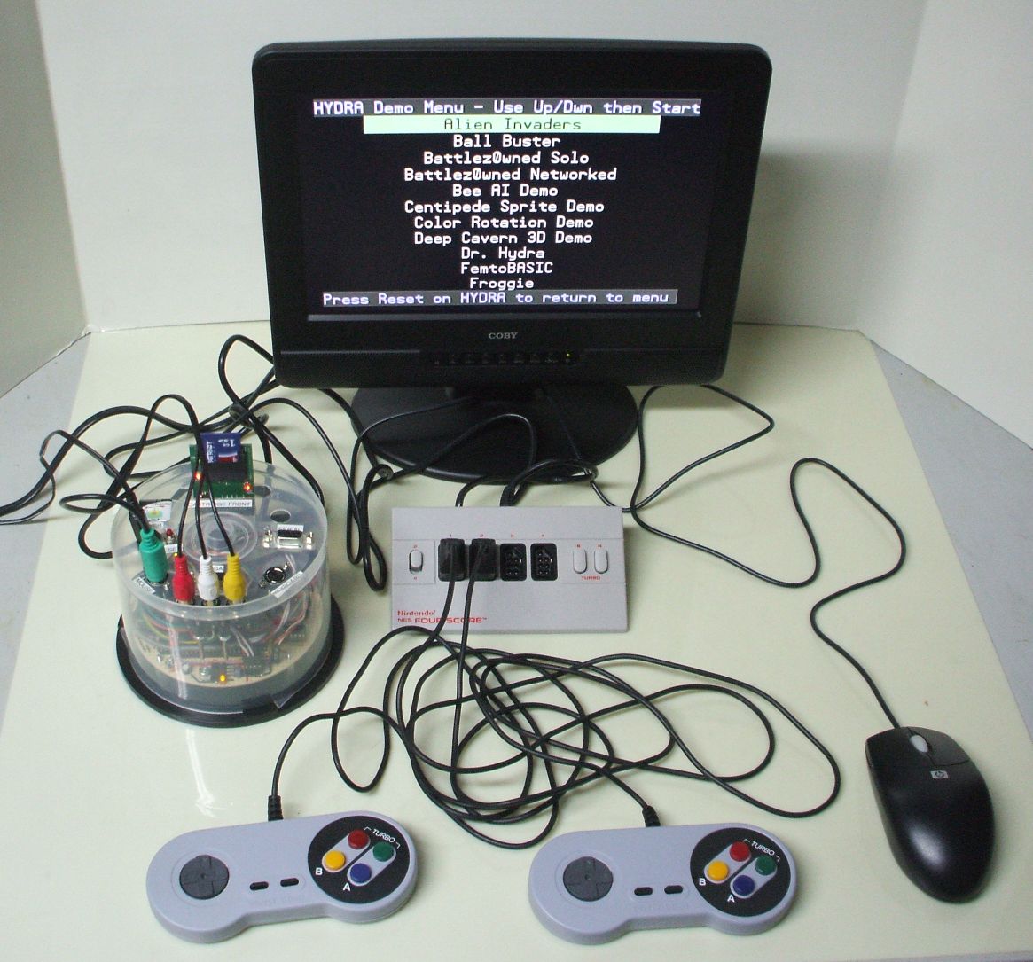 Hydra retro game console clone Robot