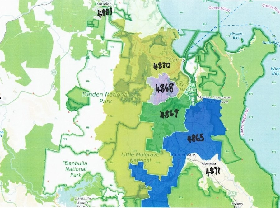 Cairns Postcode and Latitude and Longitude • Cairns