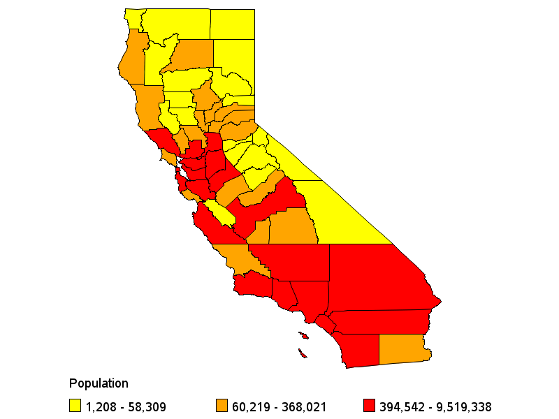 &carrier population by county