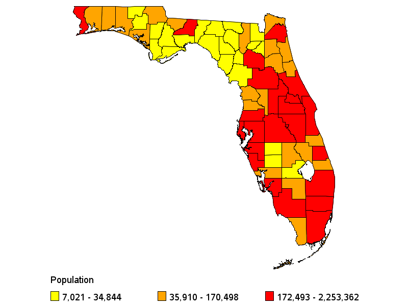 &carrier population by county