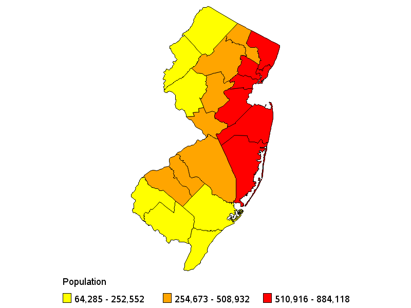 &carrier population by county