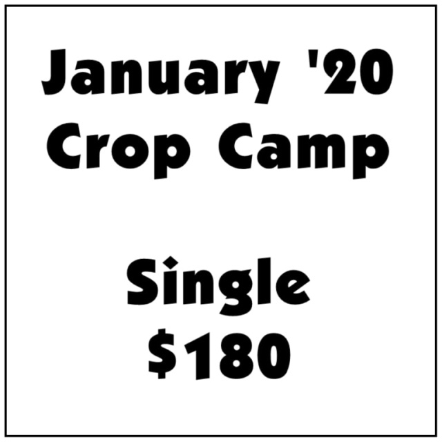 January Crop Camp 2020 Single Occupancy