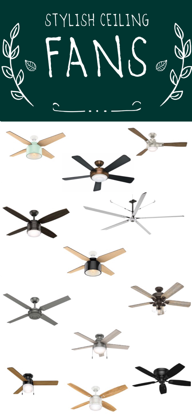 Stylish Ceiling Fans • Robyn's Southern Nest