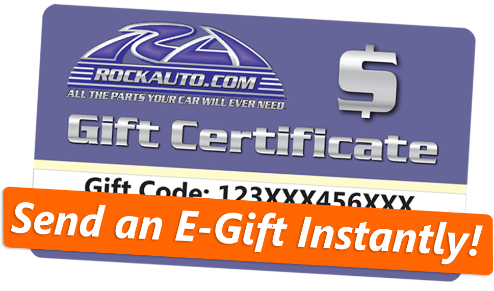 Apparel & Gifts Rockauto Gift Gift Certificate Parts | Rockauto