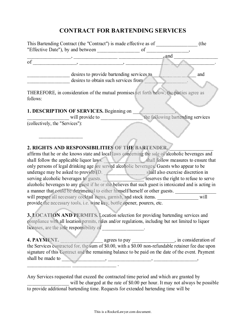 How To Charge For Bartending Services