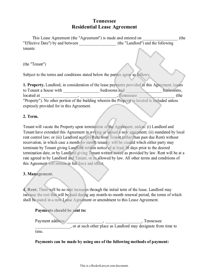 Free Tennessee Eviction Notice Free to Print, Save & Download