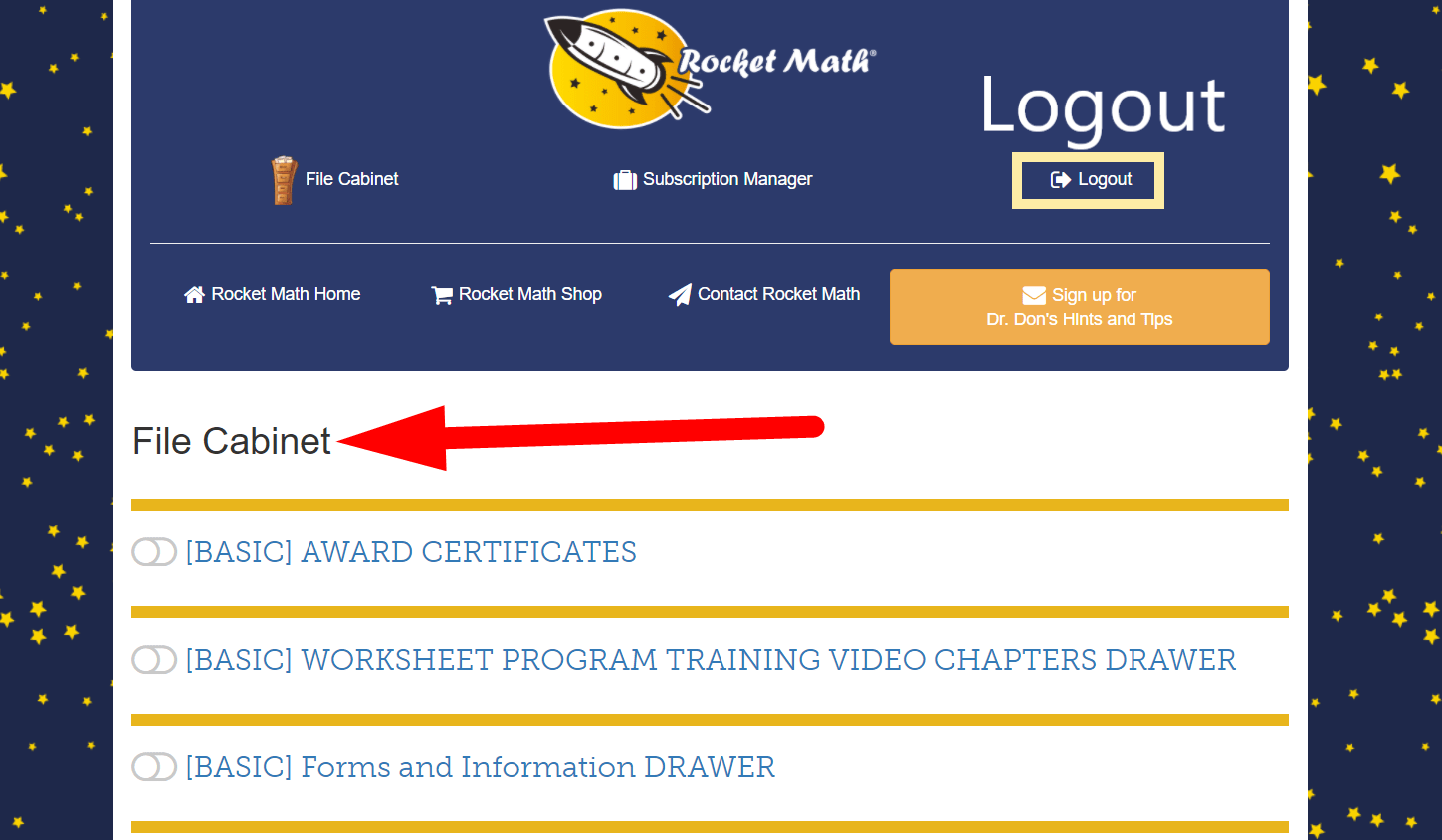 Rocket Math Login Central Login pages Info