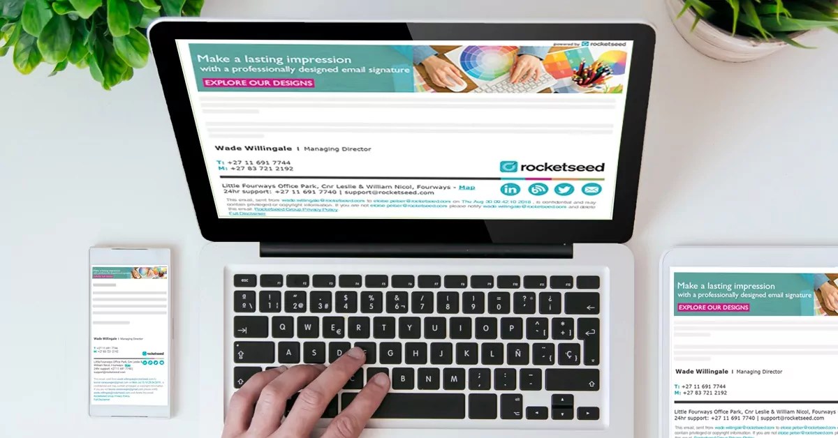 33 Great email signature banner examples