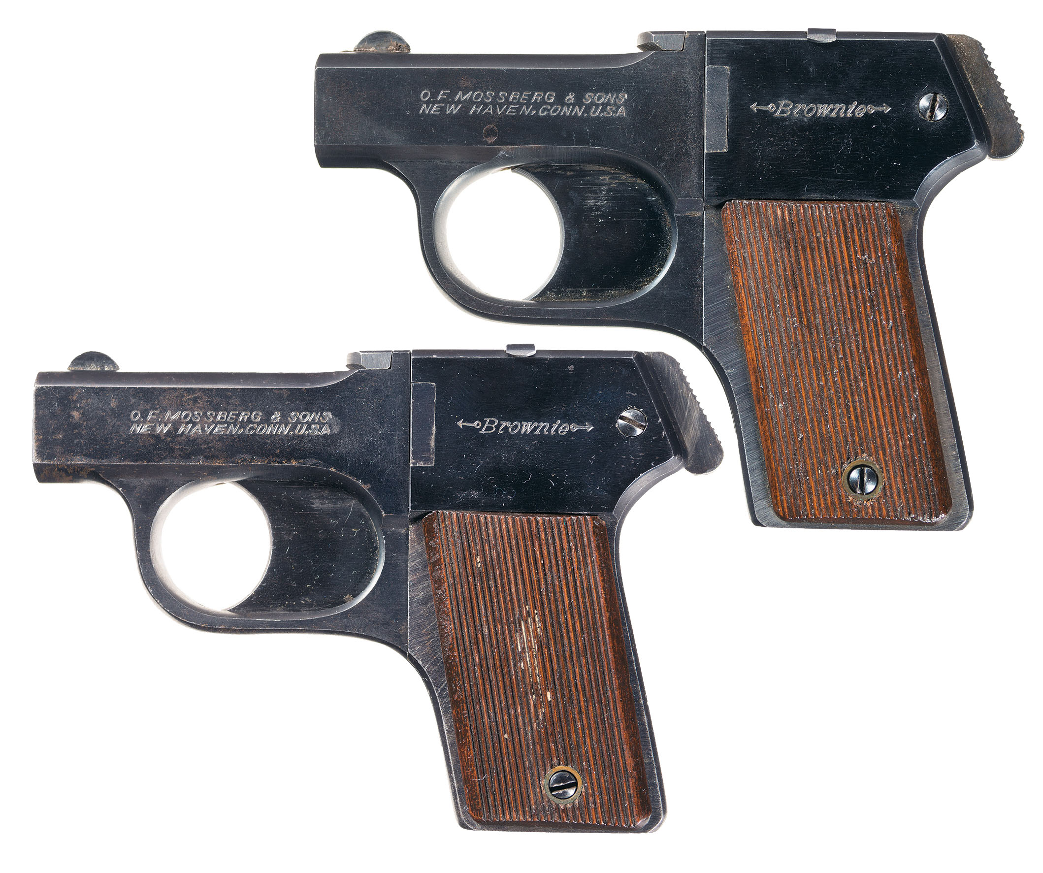 Two Excellent Mossberg Brownie Pistols