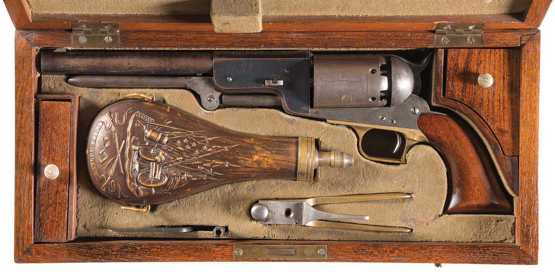 Cased Colt Model Colt Civilian Walker Revolver