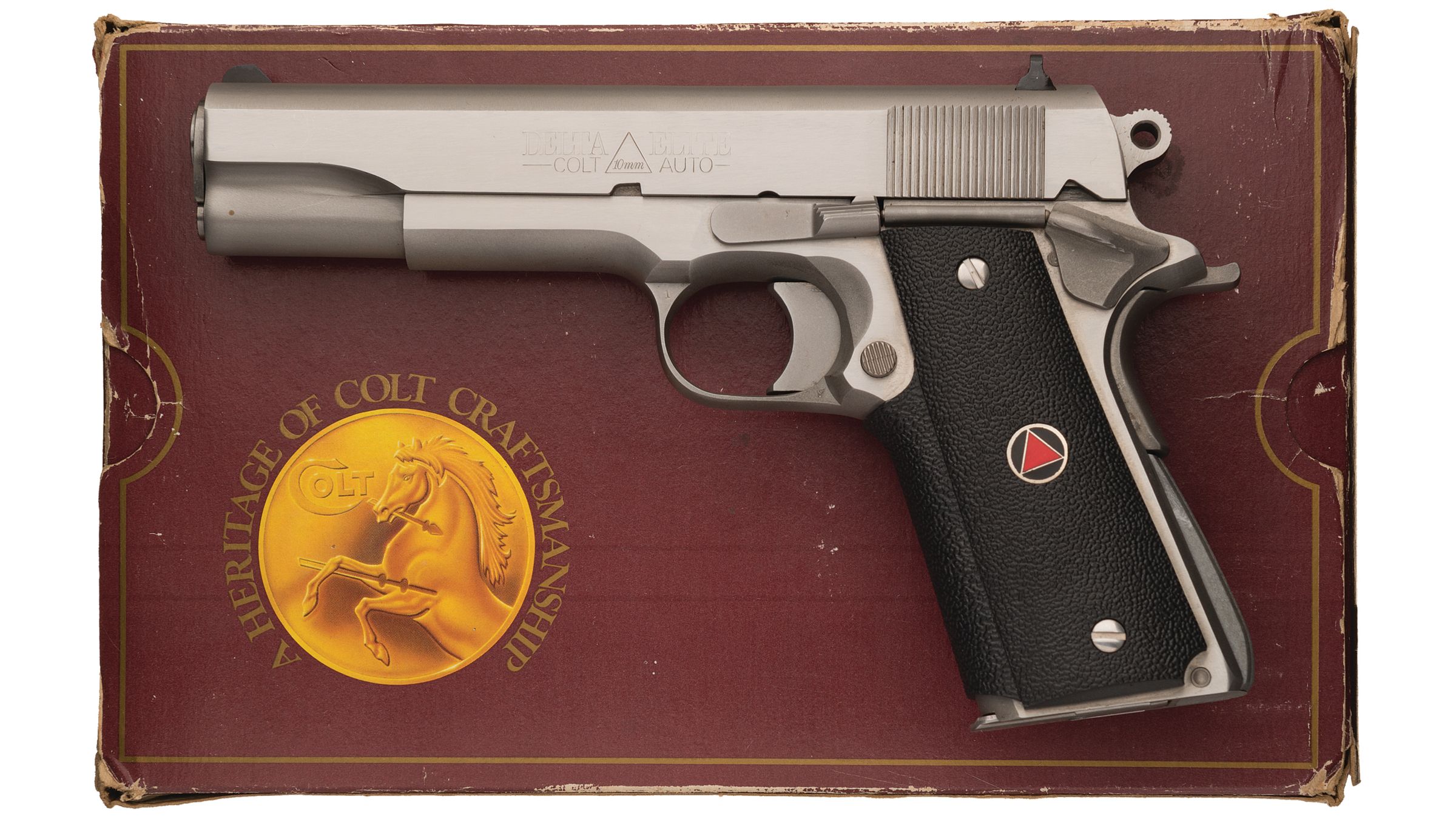 Colt Delta Elite Government Model SemiAutomatic Pistol with Box Barnebys