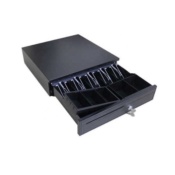 16'' Metal Cash Drawer for POS with 5 Bill 5 Coin Removable Coin Tray