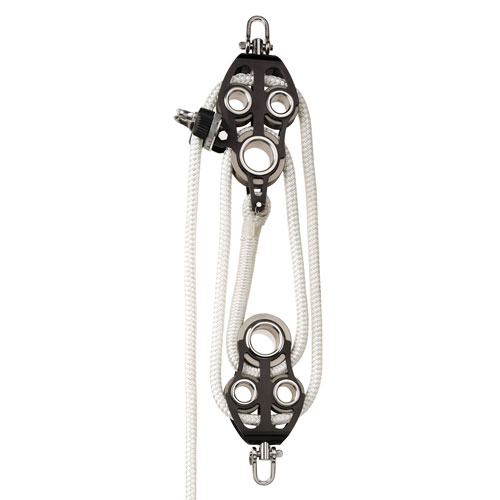 Aluminum UniBody Fiddle Block Set w/ Rope RockNArbor