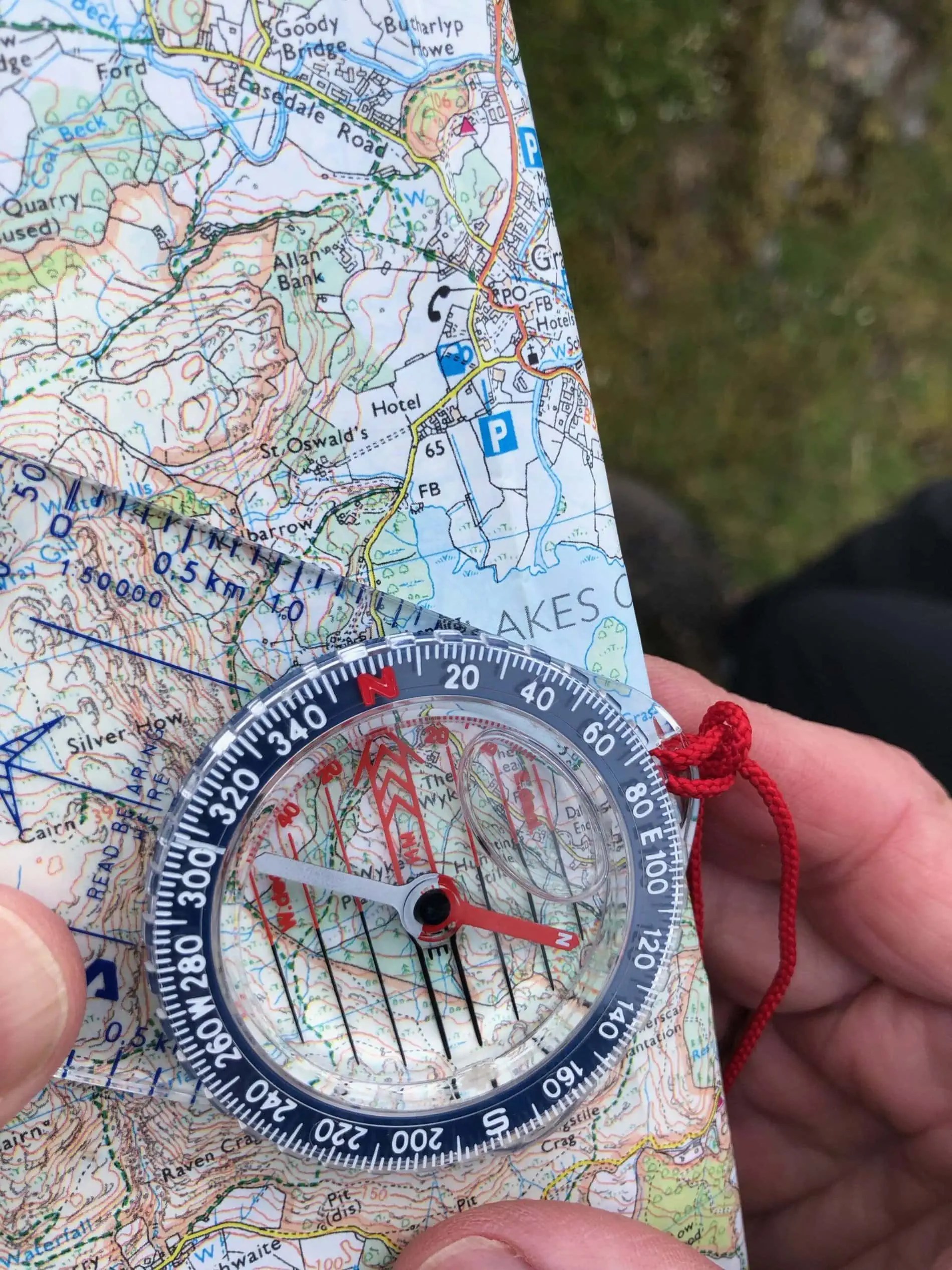 How to take a bearing article. How to use a map and compass