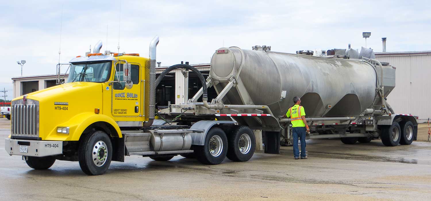 Dry Bulk Trucking Rock Solid Stabilization & Reclamation