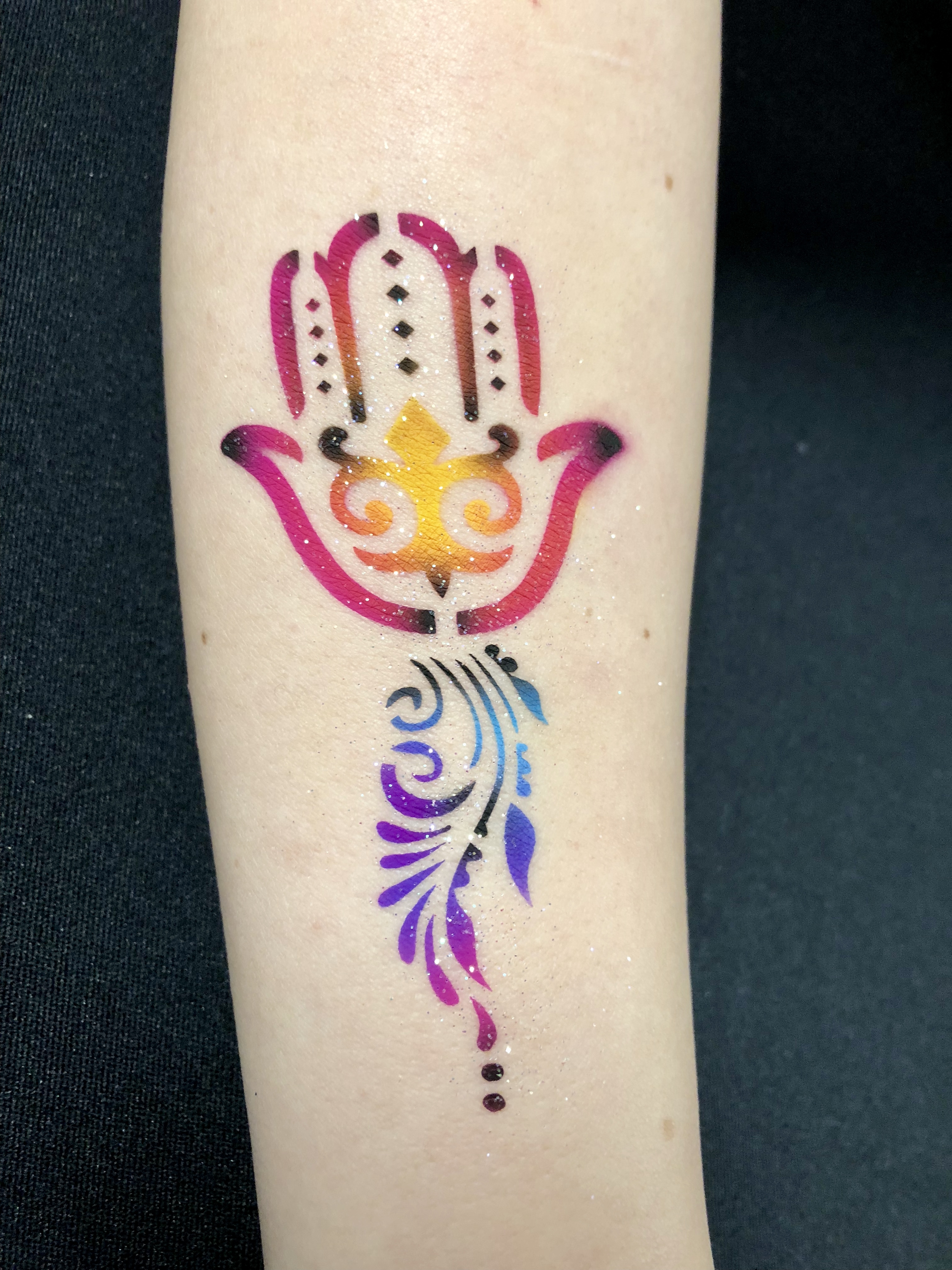 Airbrush Henna Washington DC and Virginia Face Painting