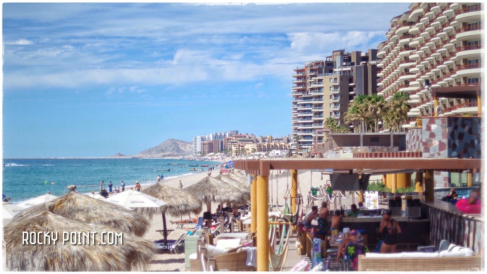 Good vibrations at the Tiki Bar, Rocky Point, Mexico. Rocky Point