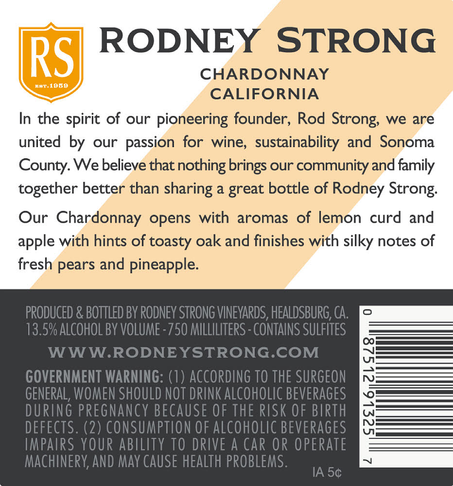 Rodney Strong Vineyards Trade & Media Product Assets