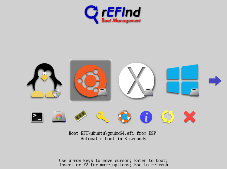 Managing EFI Boot Loaders for Linux Using rEFInd