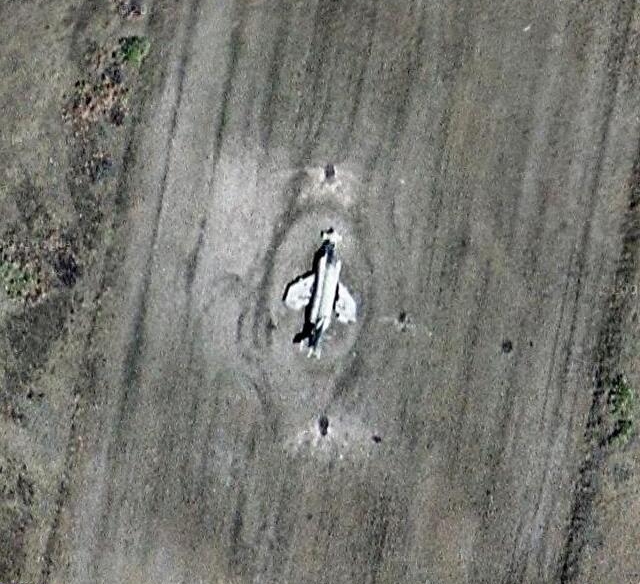 Crashed plane (Crash) Strange Google Earth maps ∴