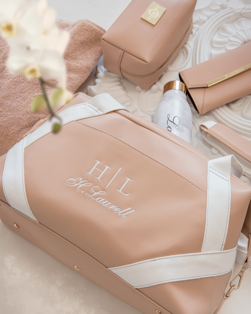 Duffle bag pink Med namn Rofa Design