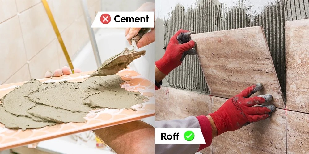 Why Roff tile adhesives are better than cement for fixing tiles