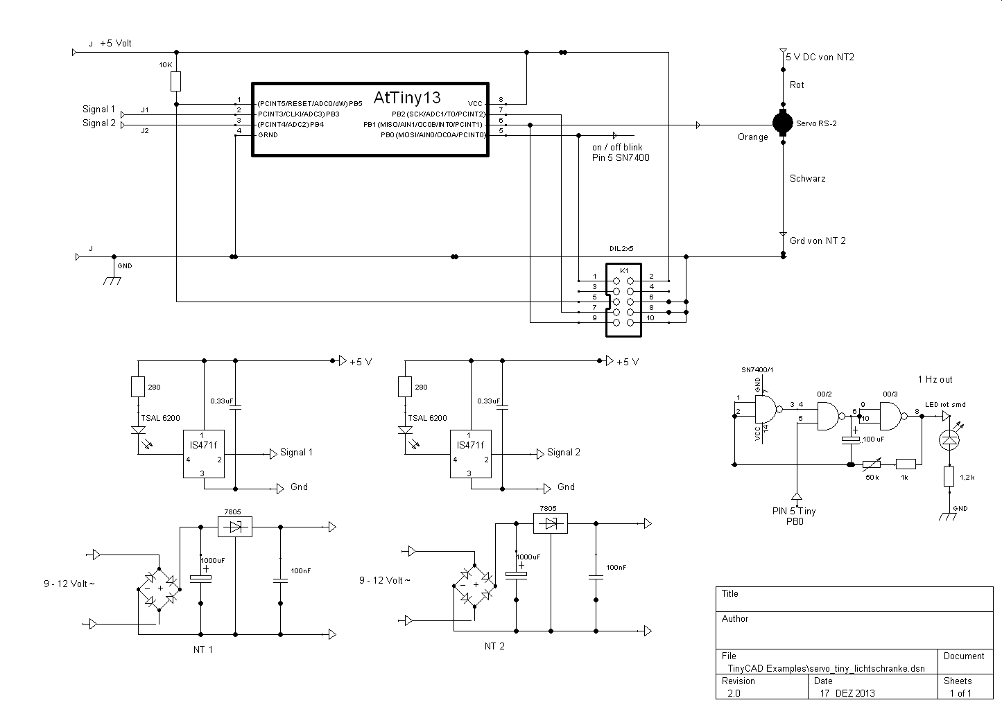 Lichtschranke für Modelleisenbahn