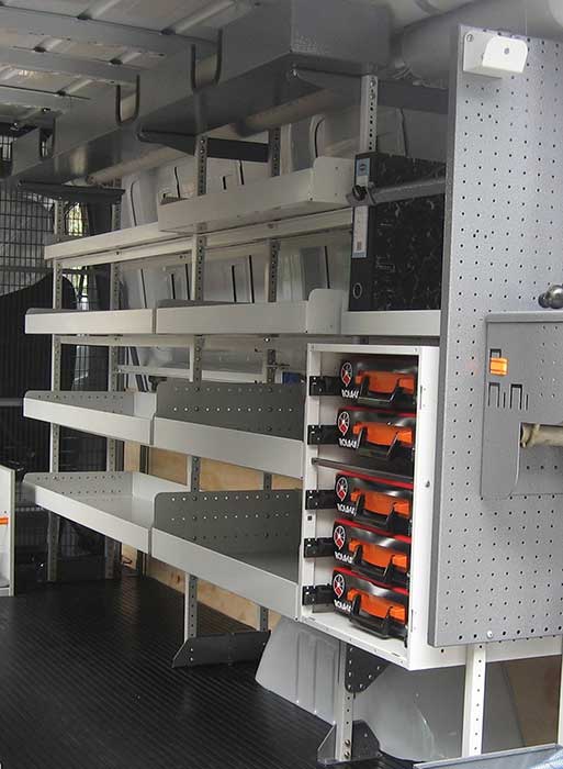 Commercial van shelving and trade packages