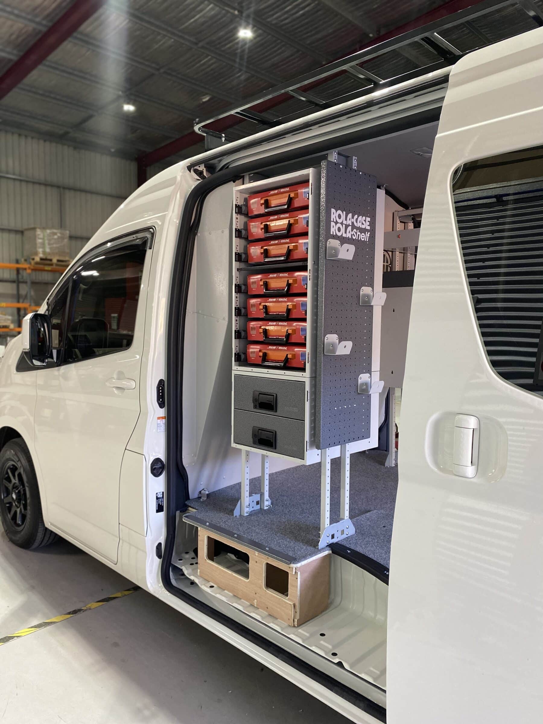 Toyota Hiace van shelving & racking