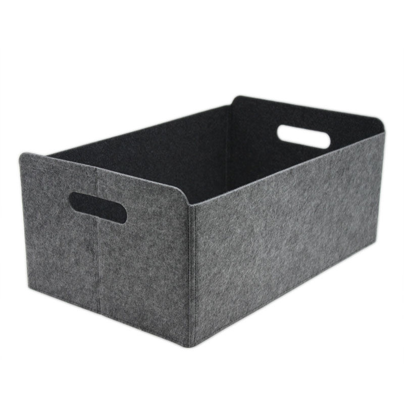 China Factory Directly Supply Rectangle Foldable Felt Storage Box And
