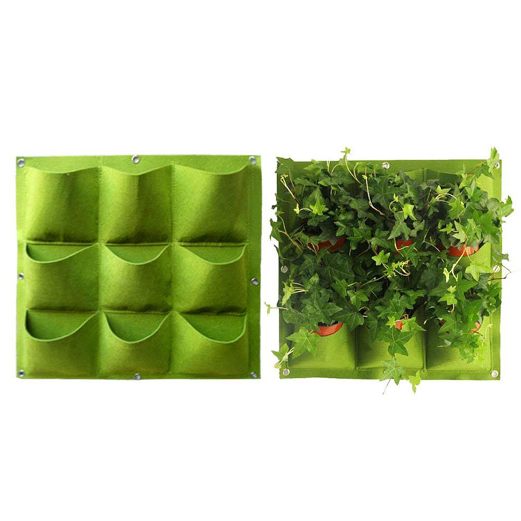 China 2020 High quality Felt Garden Bag Felt Wall Vertical Planter