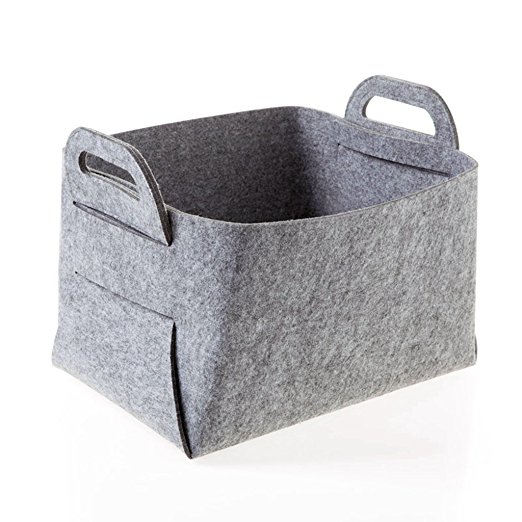 China Bedroom office decoration Foldable Felt Storage Basket for Toys