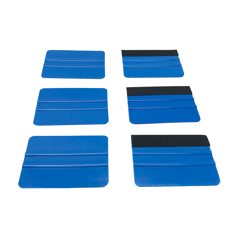 China Car Vinyl Scraper Decal Applicator Black Felt Edge Vinyl Squeegee