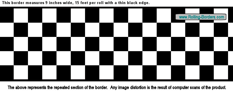 9"Checkered Wallpaper Border NASCAR Car Diner Racing F1 eBay