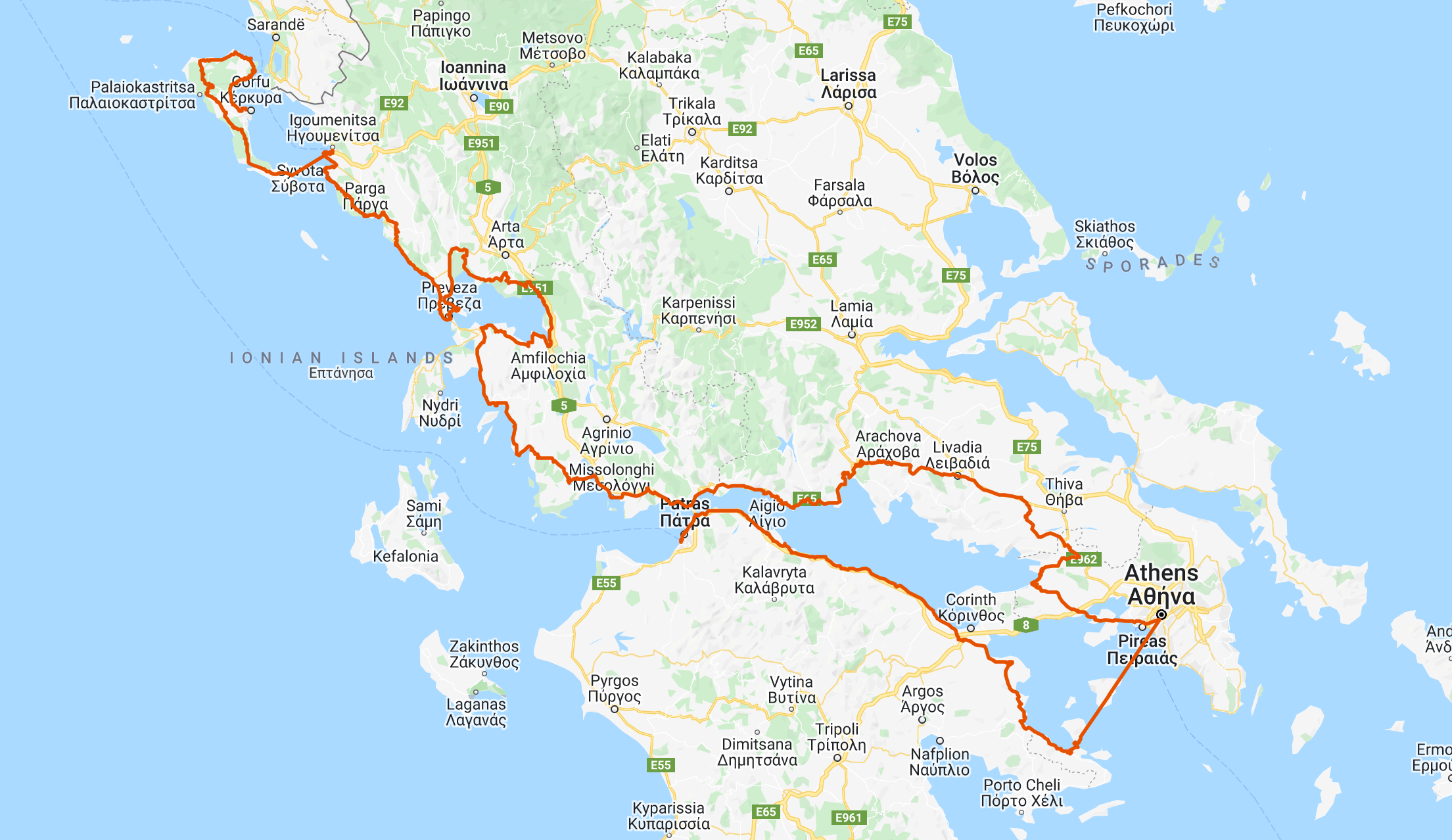 Corfu and Mainland Greece Rolling Existence