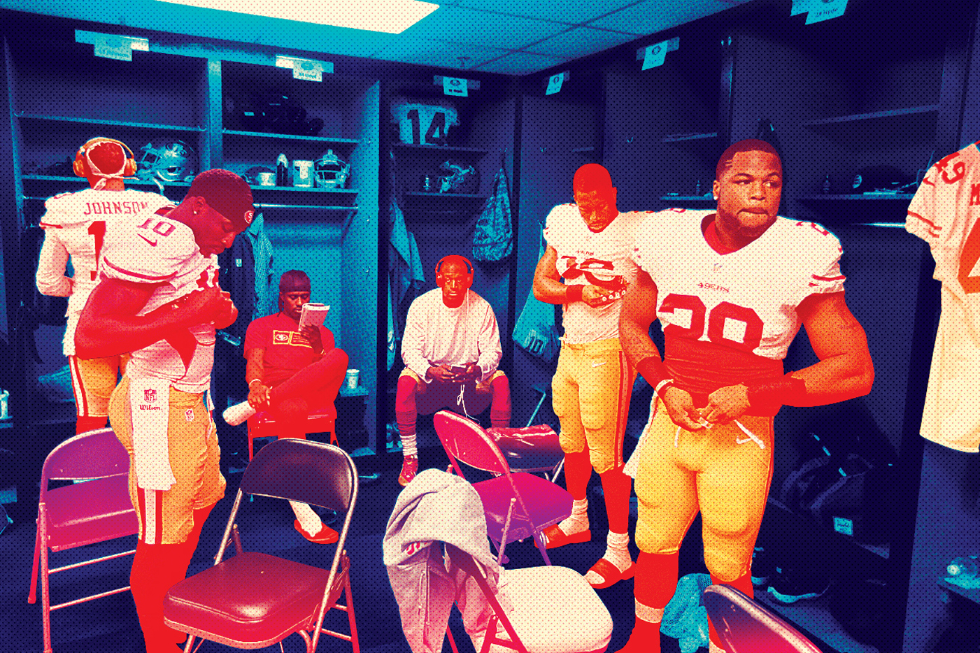 The Secrets of an NFL Locker Room Rolling Stone