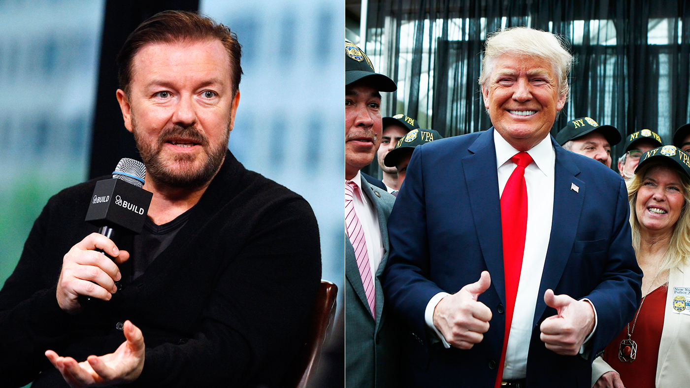 Ricky Gervais Donald Trump ‘Would Be the Funniest President’ Rolling